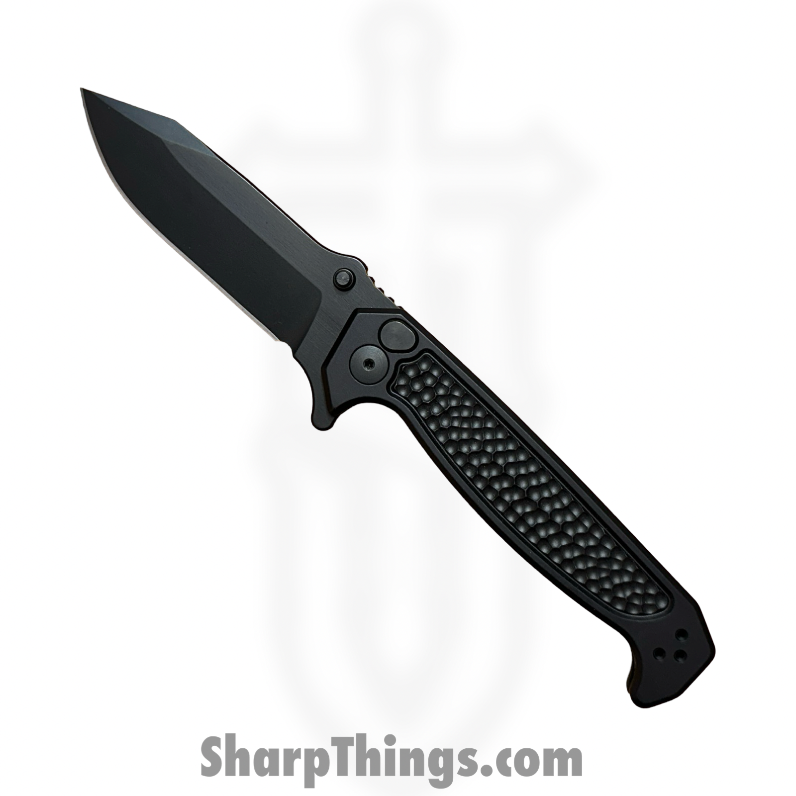 Half Face Blades - HFBDISFOBLK - Disaster Folder - Folding Knife - CPM S45VN Coated Clip Point - 7075-T6 Aluminum - Black