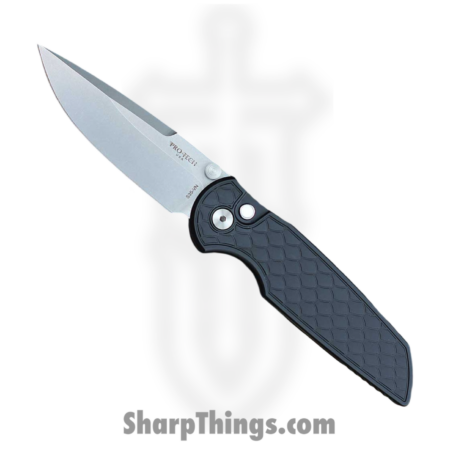 ProTech – INT105-Reptile – TR-3 Integrity Folding Knife – CPM S35VN Stonewash Drop Point – Aluminum – Black