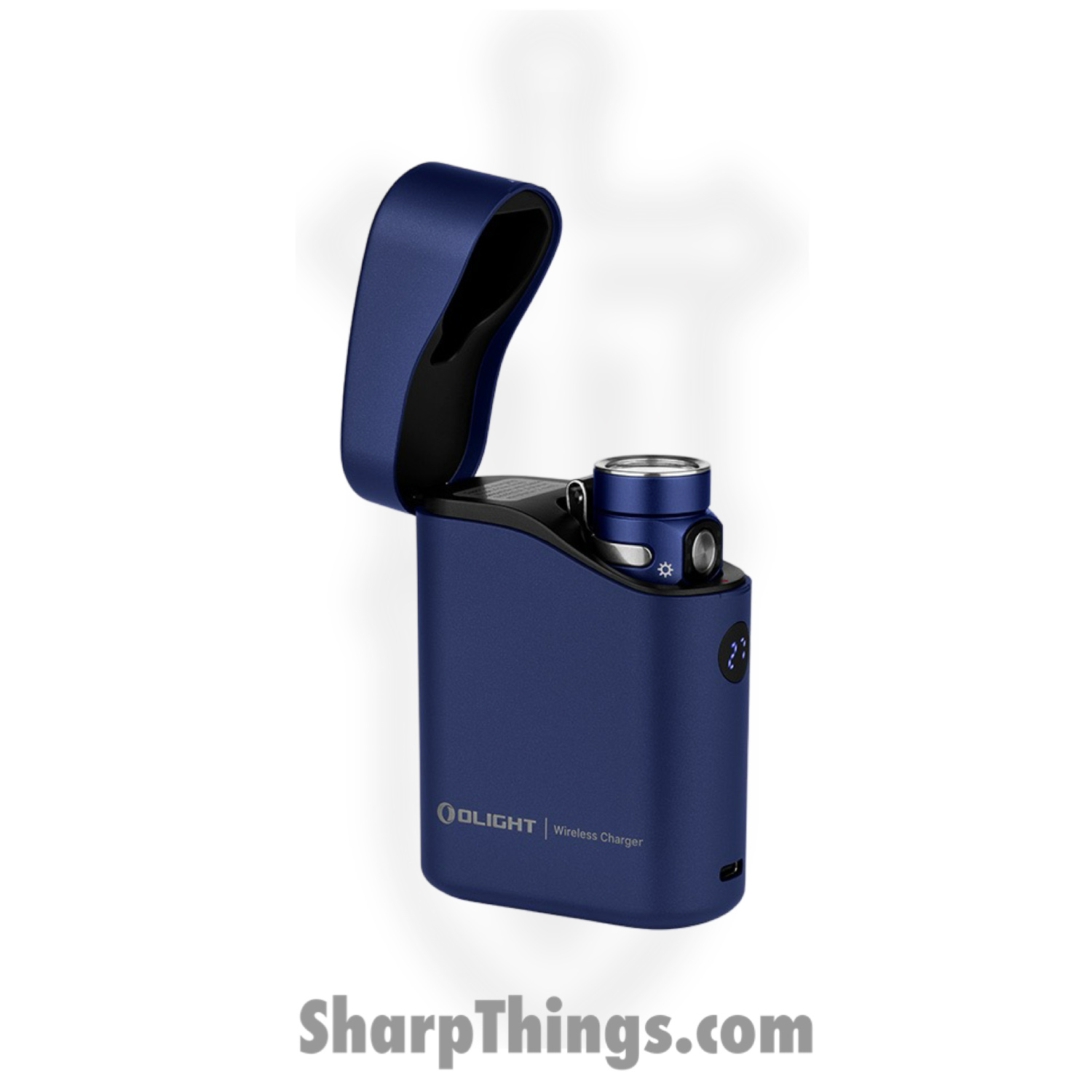 Olight - OLTBATON4KITRGB - Baton 4 Flashlight with Charging Case - Aluminum - Regal Blue