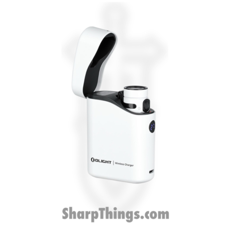 Olight – OLTBATON4KITWH – Baton 4 Flashlight with Charging Case – Aluminum – White