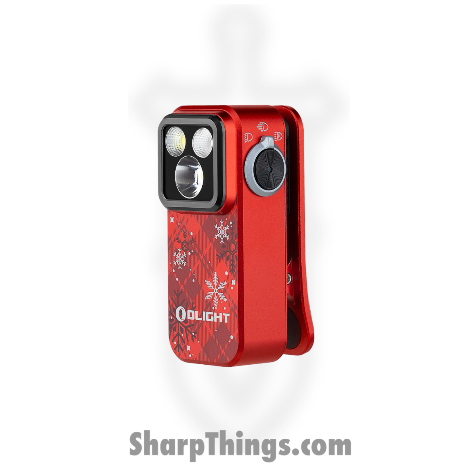 Olight - OLTOCLIPPROSFRD - Oclip Pro Clip Light - Aluminum - Snow - Image 2