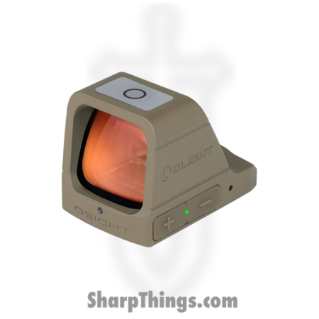 Olight – OLTOSIGHTRDFLDK – Osight 3 Red MOA with Magnetic Charging Cover – Aluminum – Flat Dark Earth