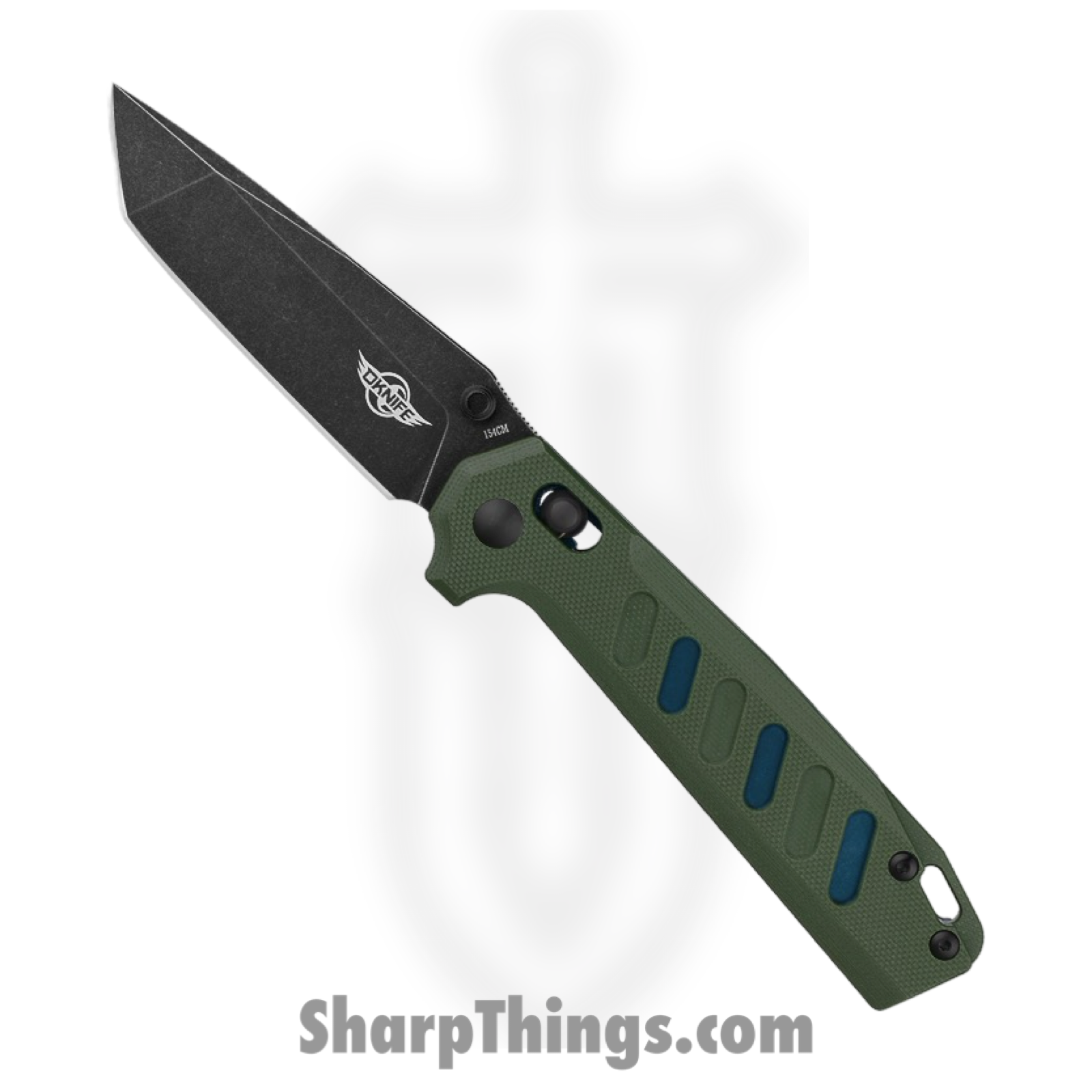 Olight - OLTRUBATOODG - Rubato 2 - Folding Knife - 154CM Black Stonewash Tanto - G10 - OD Green