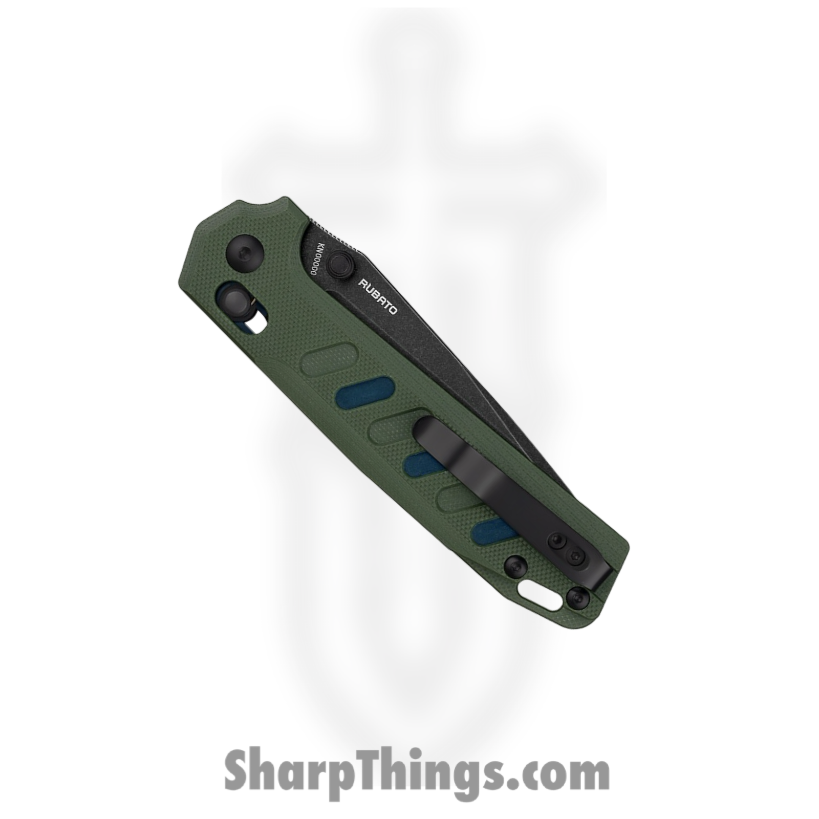Olight - OLTRUBATOODG - Rubato 2 - Folding Knife - 154CM Black Stonewash Tanto - G10 - OD Green - Image 4