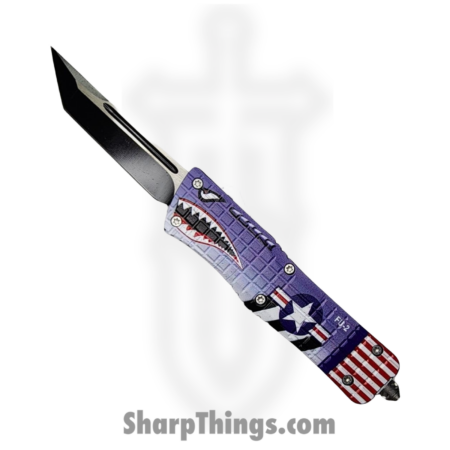 VOC – OTF119 – Large Knife – OTF Auto – 440 SS Two Tone Tanto – Aluminum – Multi