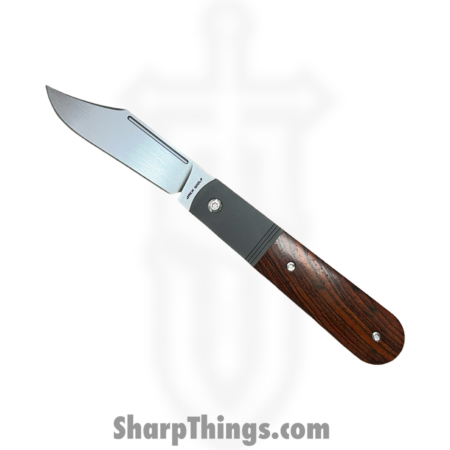 Jack Wolf Knives – PRIMO-01-ROSEWOOD – Primo Jack – Folding Knife – S90V Satin Clip Point – Rosewood – Natural