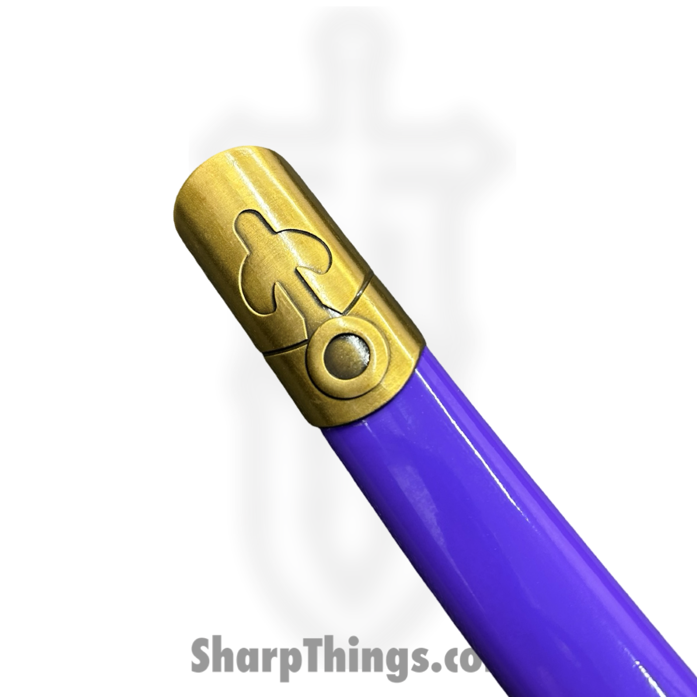 SBC - PURPENMA0125 - Purple Enma - Fixed Blade Knife - 1045 HC Purple and Black Katana - Cord Wrapped - Purple - Image 6