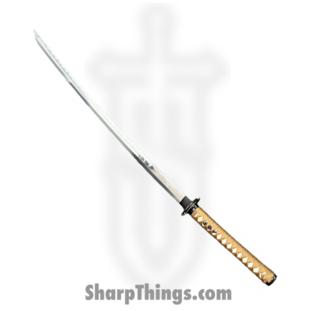 SBC – SAKABATO0125 – Sakabato – Fixed Blade Knife – Manganese Steel Polished Katana – Cord Wrapped – Brown