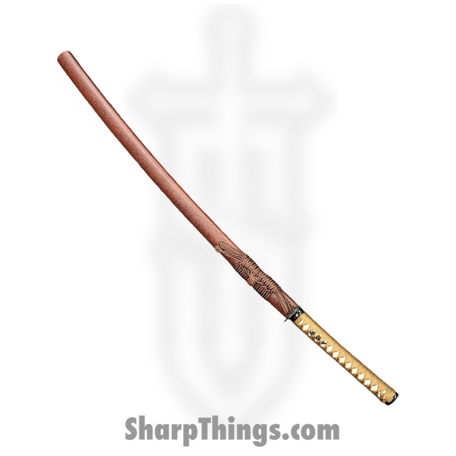 SBC - SAKABATO0125 - Sakabato - Fixed Blade Knife - Manganese Steel Polished Katana - Cord Wrapped - Brown - Image 4