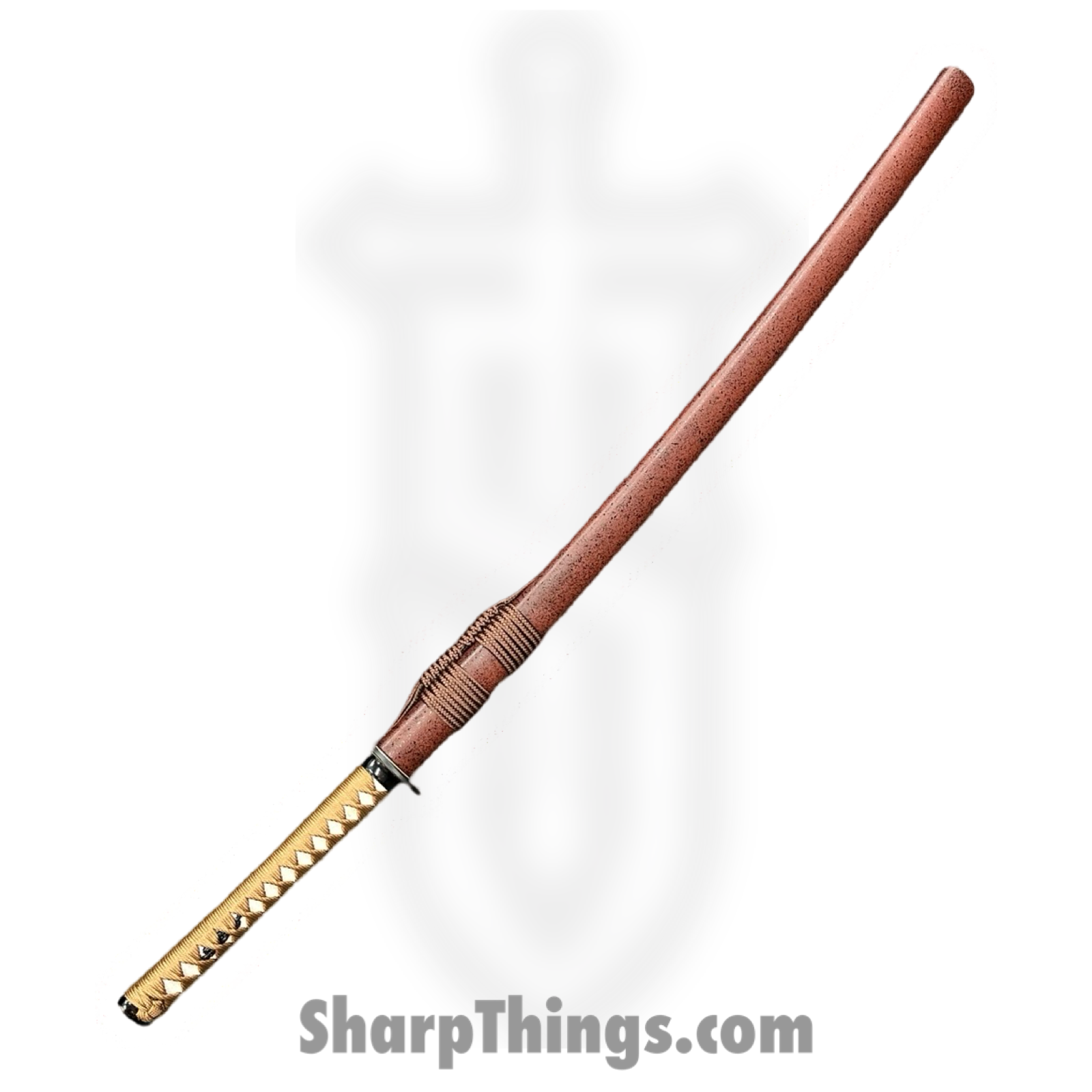 SBC - SAKABATO0125 - Sakabato - Fixed Blade Knife - Manganese Steel Polished Katana - Cord Wrapped - Brown - Image 5