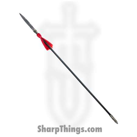 SBC – SPEAR0125 – Dragon Spear – Fixed Blade Knife – Damascus Spear Point – Steel – Black