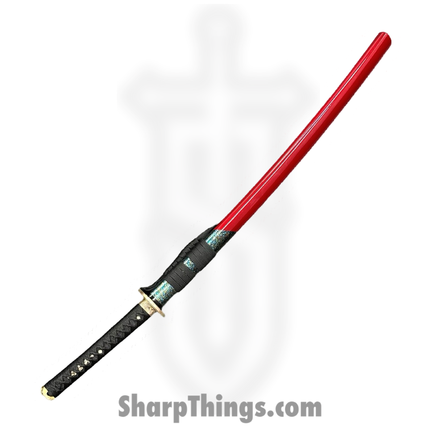 SBC - SPINE0125 - Sharp Spine of Dragon - Fixed Blade Knife - Damascus Polished Katana - Cord Wrapped - Black Red - Image 4