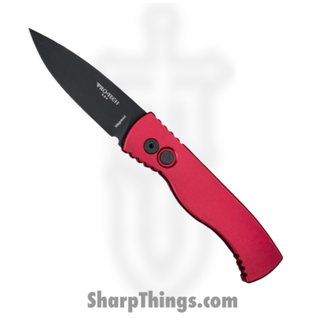 ProTech – T203-Red – Tactical Response 2 – Automatic Knife – CPM MagnaCut Coated Drop Point – Aluminum – Red