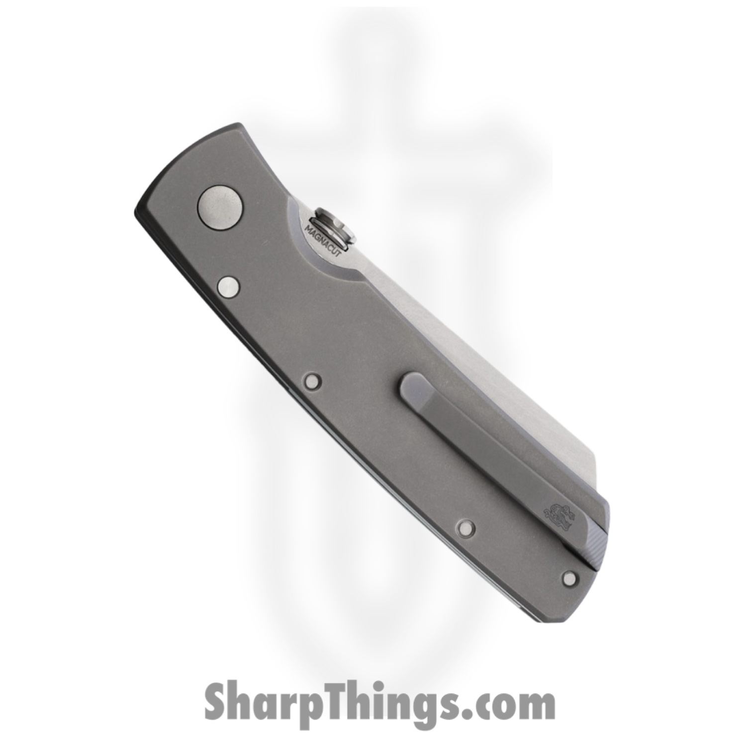 Tactile Knife Co. - TKCMARMCTUTT - Mariner 2 - Folding Knife - CPM MagnaCut Stonewash Sheepsfoot - Titanium - Gray - Image 2