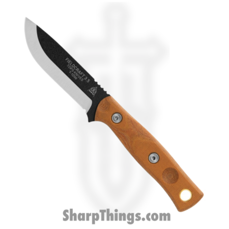 Tops – TPMBROS01SF – Fieldcraft – Fixed Blade Knife – 1095 HC Two Tone Drop Point – Micarta – Tan