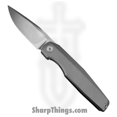 Vero Engineering – V-LU-ST-FK-1595-S – Lux Mini 3.3 – Folding Knife – M390 Stonewash Clip Point – Titanium – Blasted
