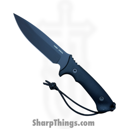 Spartan Blades – SB19BKBKKYBK – Harsey Difensa – Fixed Blade Knife – CPM MagnaCut Coated Spear Point – Canvas Micarta – Black