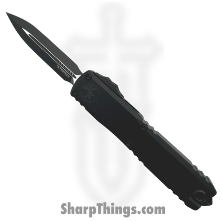 Microtech – 1122-1T – Ultratech ZBP – OTF Auto – M390MK Coated Double Edge – 6061-T6 Aluminum – Black