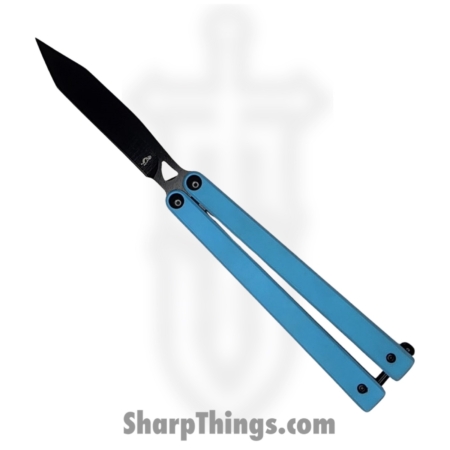 VOC – BK149 – Butterfly Knife – Balisong – 440 SS Coated Tanto – G10 – Blue