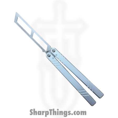 VOC – BK154 – Butterfly Knife Kit – Balisong – 440 SS Satin Tanto Live/Trainer – Aluminum – Silver