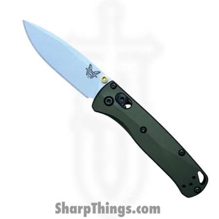 Benchmade – 533SL-10 – Seasonal Mini Bugout – Folding Knife – CPM S90V Coated Drop Point – Aluminum – Woodland Green