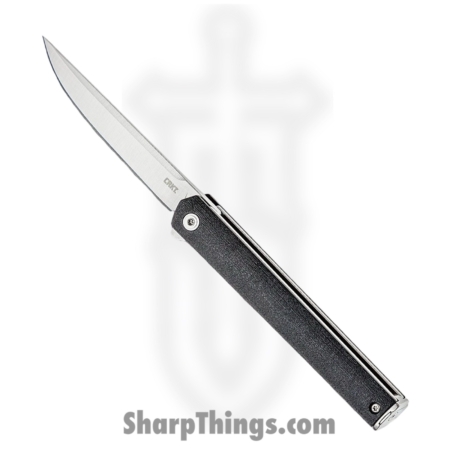 CRKT – CR7097 – CEO Gentleman’s Flipper – Folding Knife – AUS-8 Satin Drop Point – GRN – Black