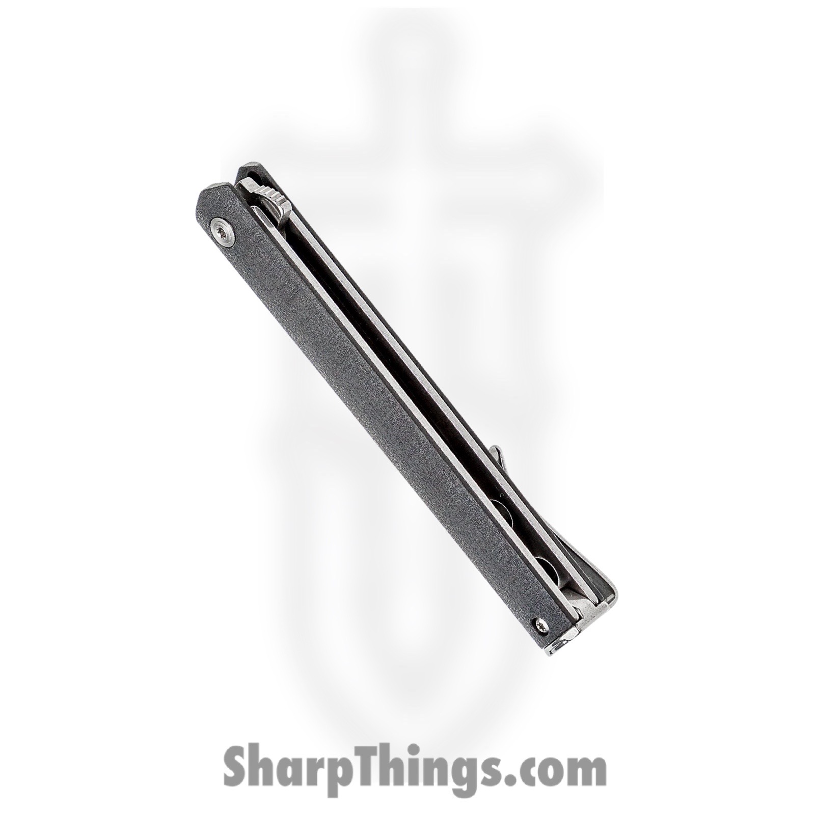 CRKT - CR7097 - CEO Gentleman's Flipper - Folding Knife - AUS-8 Satin Drop Point - GRN - Black - Image 2