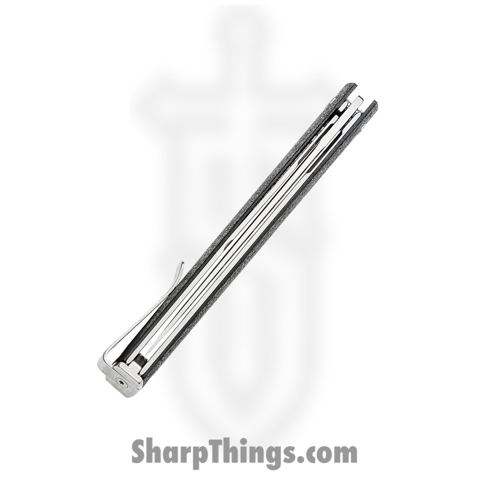 CRKT - CR7097 - CEO Gentleman's Flipper - Folding Knife - AUS-8 Satin Drop Point - GRN - Black - Image 4