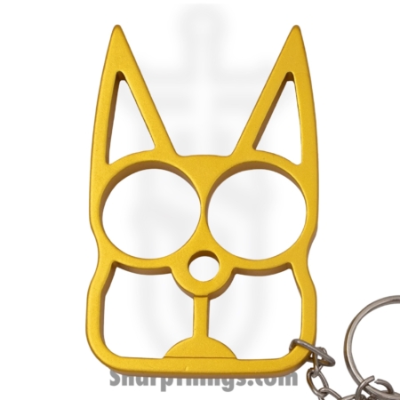 VOC – CT009GD – Cat Keychain Knuckle Weight – Metal – Gold