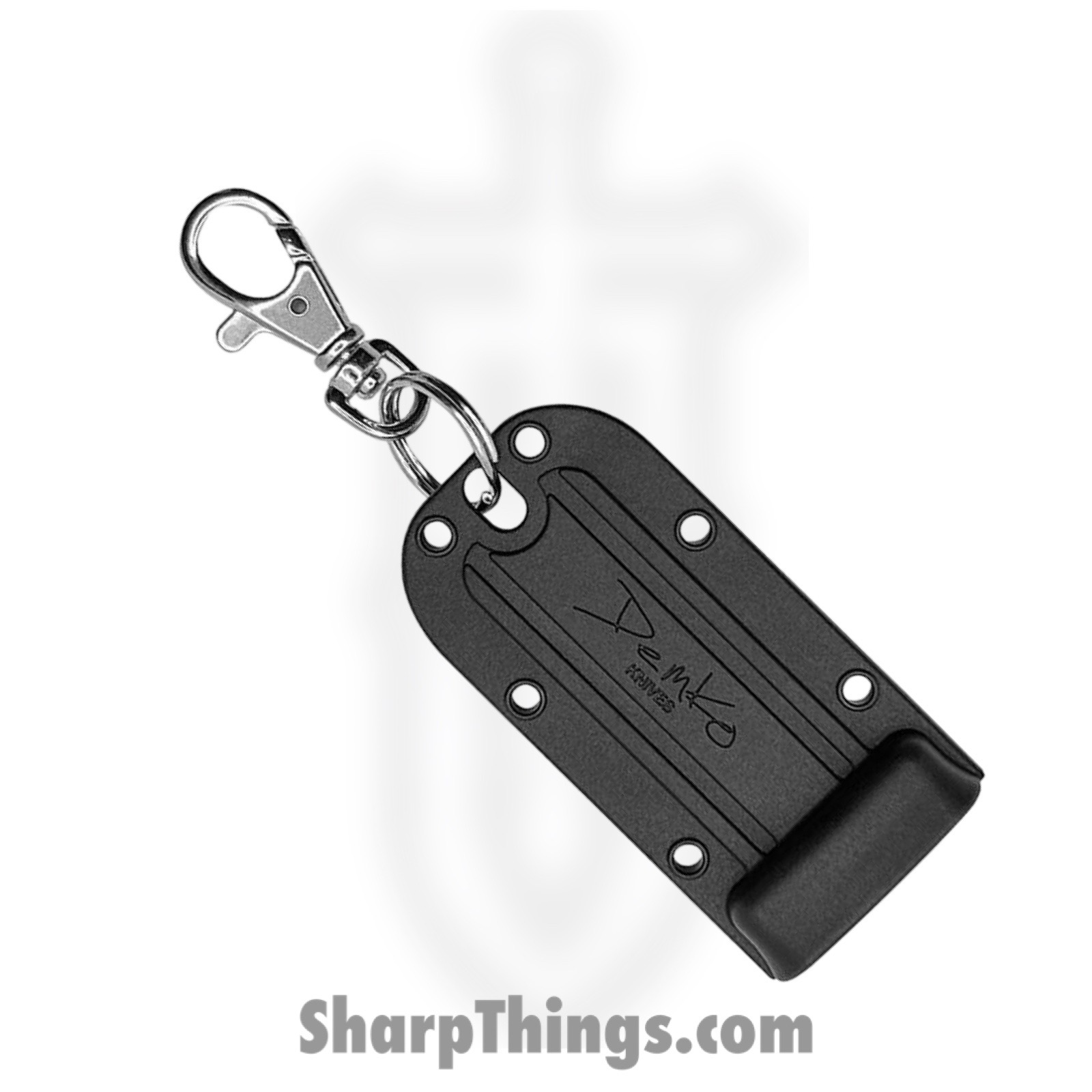 Demko Knives - 4034SS Shark - Armiger 2 - Fixed Blade Knife - 4034 SS Satin Shark Foot - TPR - Black - Image 2