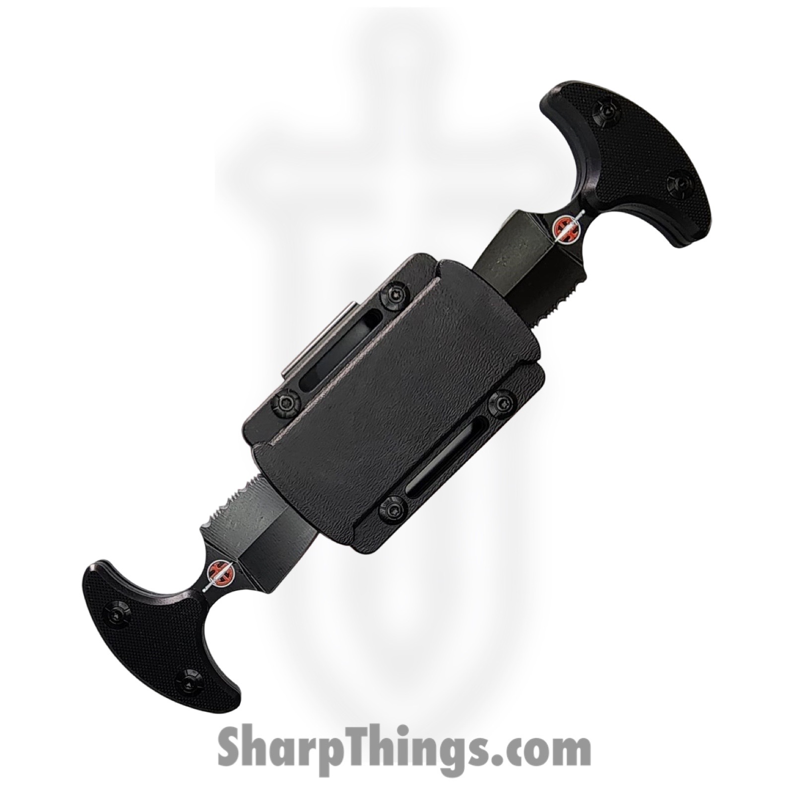 VOC - EX101 - Punch Knife Set - Fixed Blade Knife - Stainless Coated Dagger - G10 - Black - Image 2