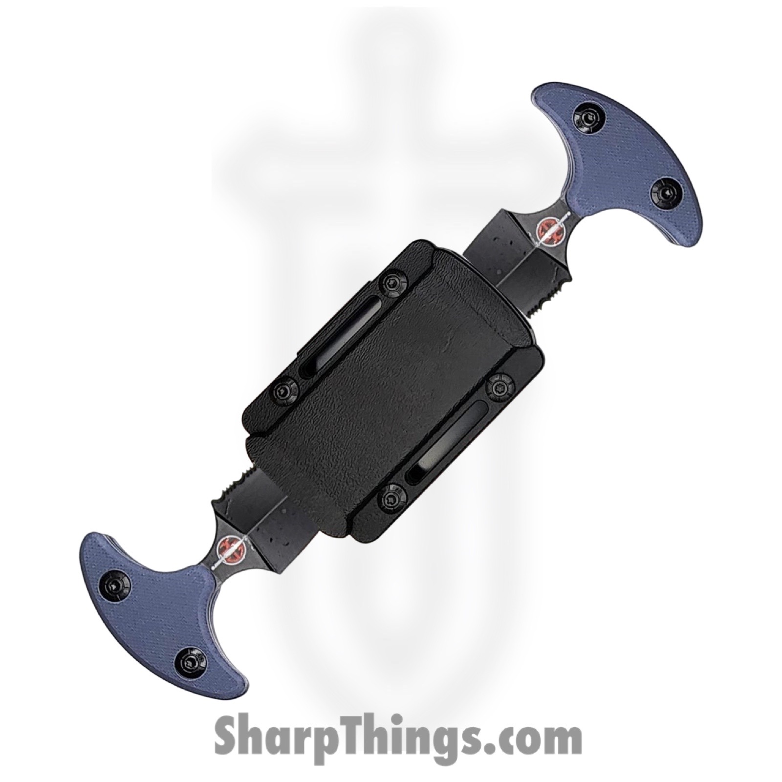 VOC - EX102 - Punch Knife Set - Fixed Blade Knife - Stainless Coated Dagger - G10 - Grey - Image 2