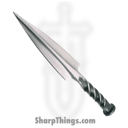 Red Deer – PM7864 – Railroad Spike Knife – Fixed Blade Knife – Carbon Steel Stonewash Dagger – Carbon Steel – Gray