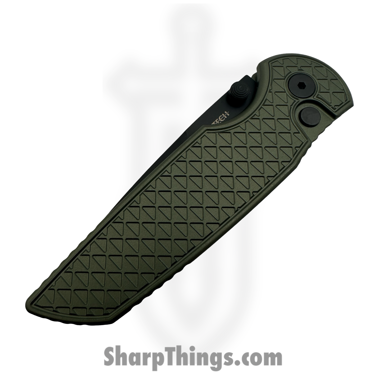 ProTech - INT106-Green - TR-3 INTEGRITY manual - Folding Knife - S35VN DLC Drop Point - Aluminum - Black/Green - Image 4