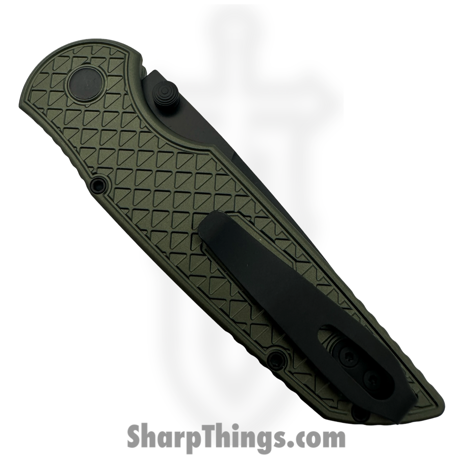 ProTech - INT106-Green - TR-3 INTEGRITY manual - Folding Knife - S35VN DLC Drop Point - Aluminum - Black/Green - Image 3