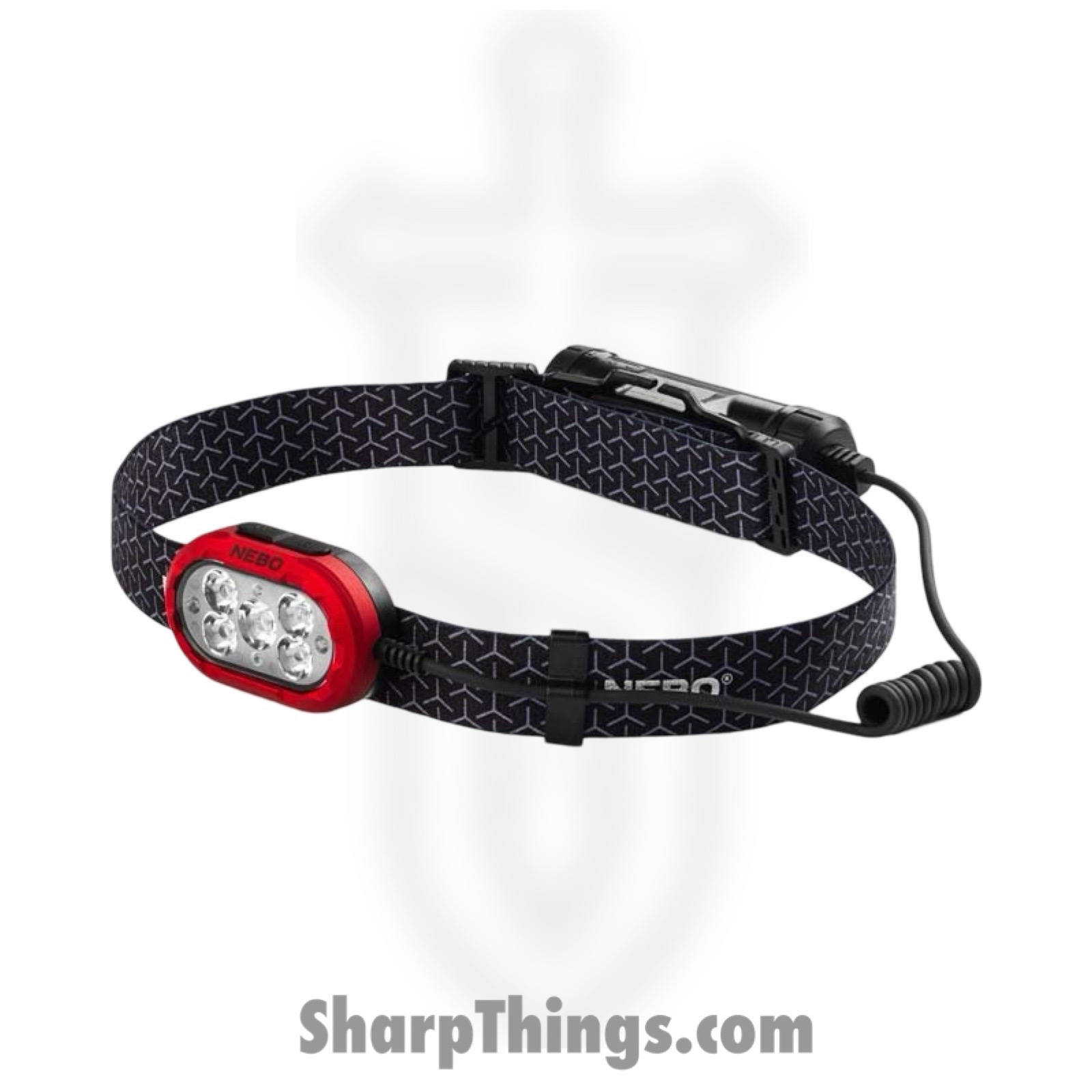 Nebo - NEB-HLP-0020 - Illumatrace Blood Tracker Headlamp - Aluminum - Black Red