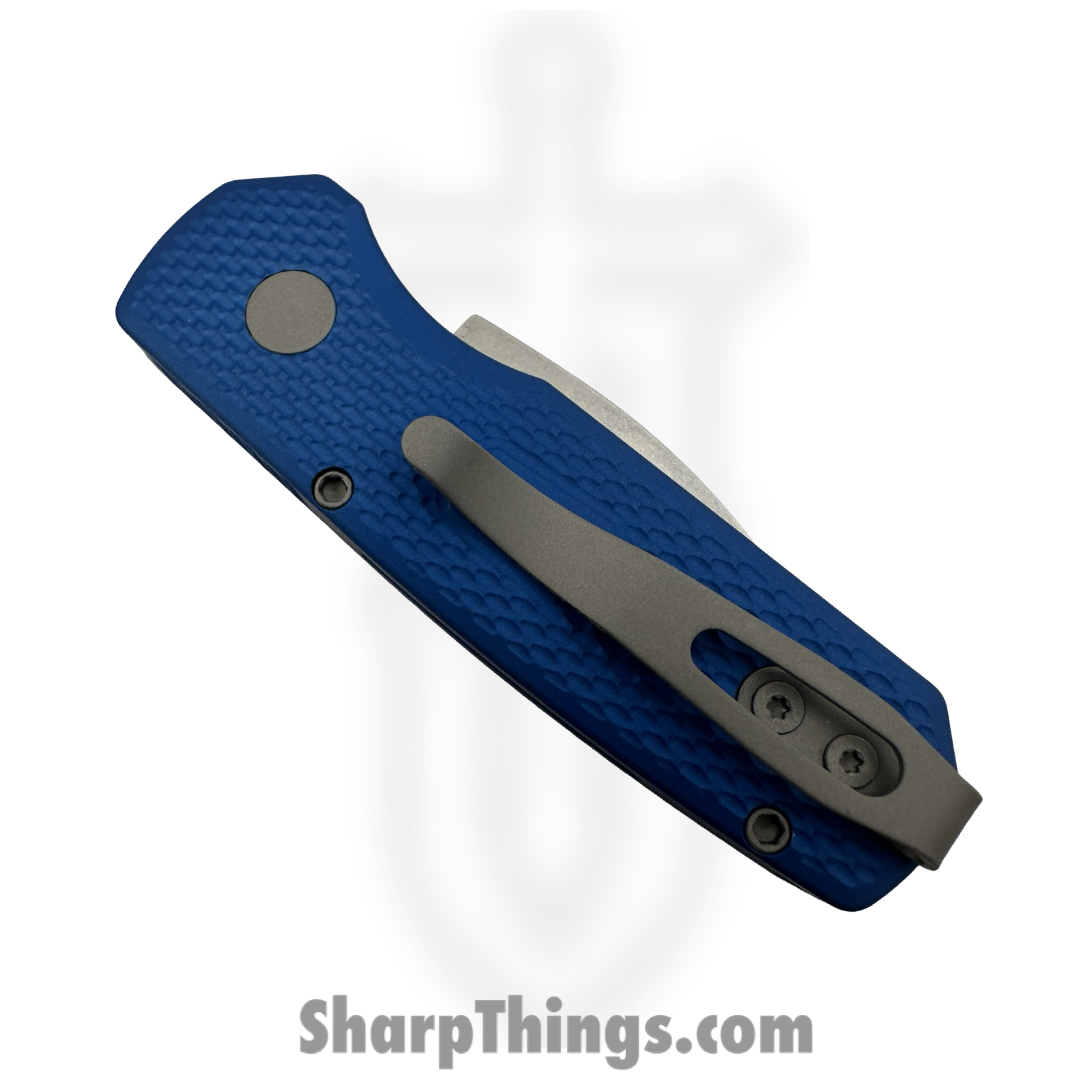 ProTech - R5305-Blue - Runt 5 Textured - Automatic Knife - CPM MagnaCut Stonewash Wharncliffe - Aluminum - Blue - Image 4