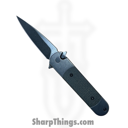 Finch Knife Co. – RR415 – Road Runner Swamp Ranger – Folding Knife – 154CM Blackwash Spear Point – Micarta – Black
