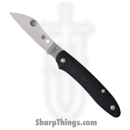 Spyderco – SC267BKP – Large Roadie – Folding Knife – Bohler M390 Satin Sheepsfoot – Plastic – Black