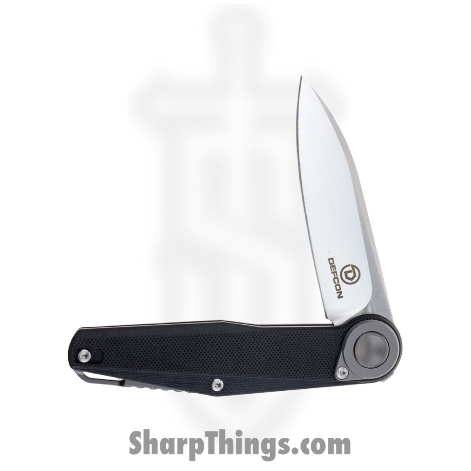 Defcon - TF6010BK - JK Series - Folding Knife - 14C28N Satin Drop Point - G10 - Black - Image 3