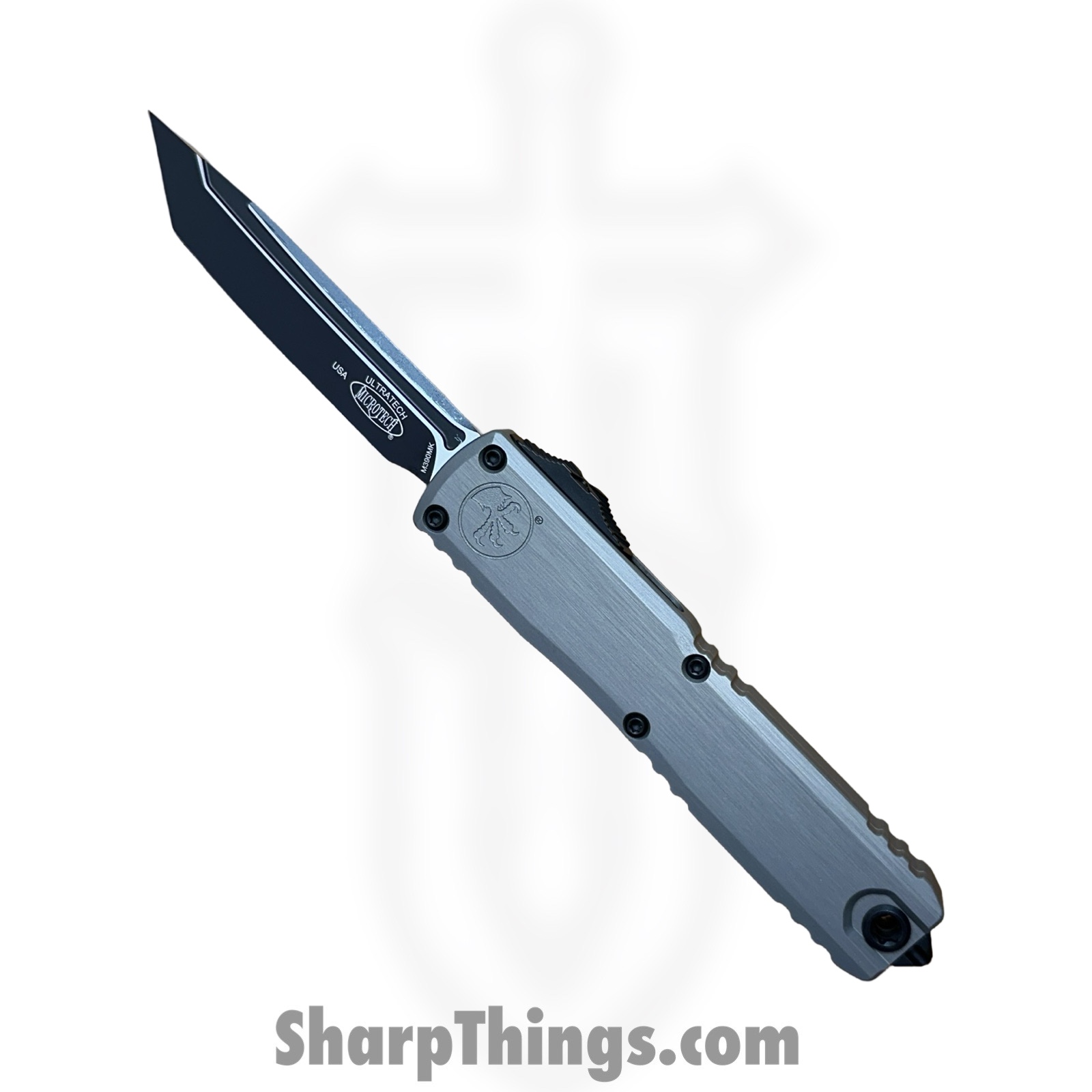 Microtech - 1123-1 NC - Ultratech Gen III ZBP - OTF Auto - M390MK Coated Tanto - 6061-T6 Aluminum - Natural