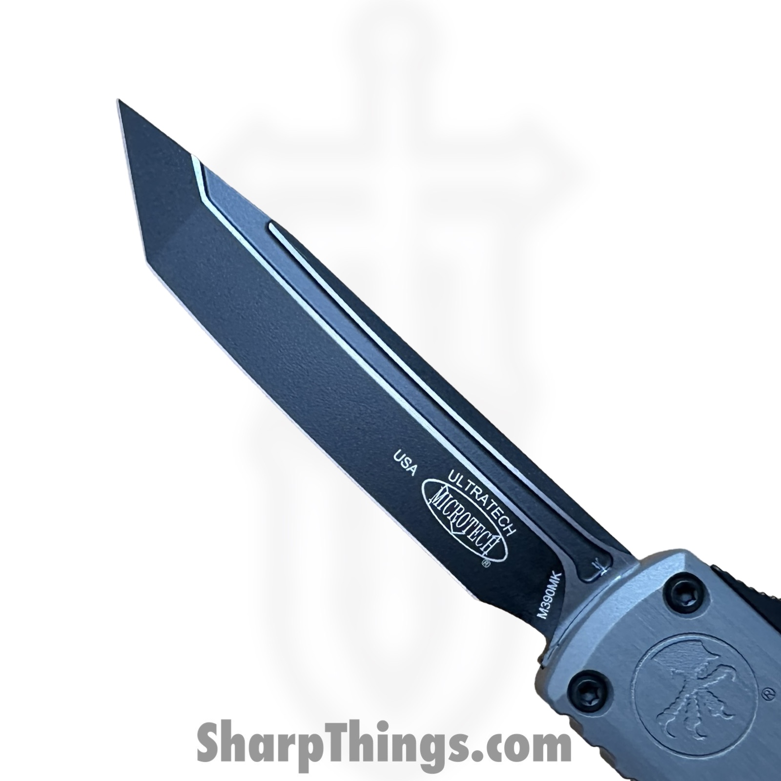 Microtech - 1123-1 NC - Ultratech Gen III ZBP - OTF Auto - M390MK Coated Tanto - 6061-T6 Aluminum - Natural - Image 8