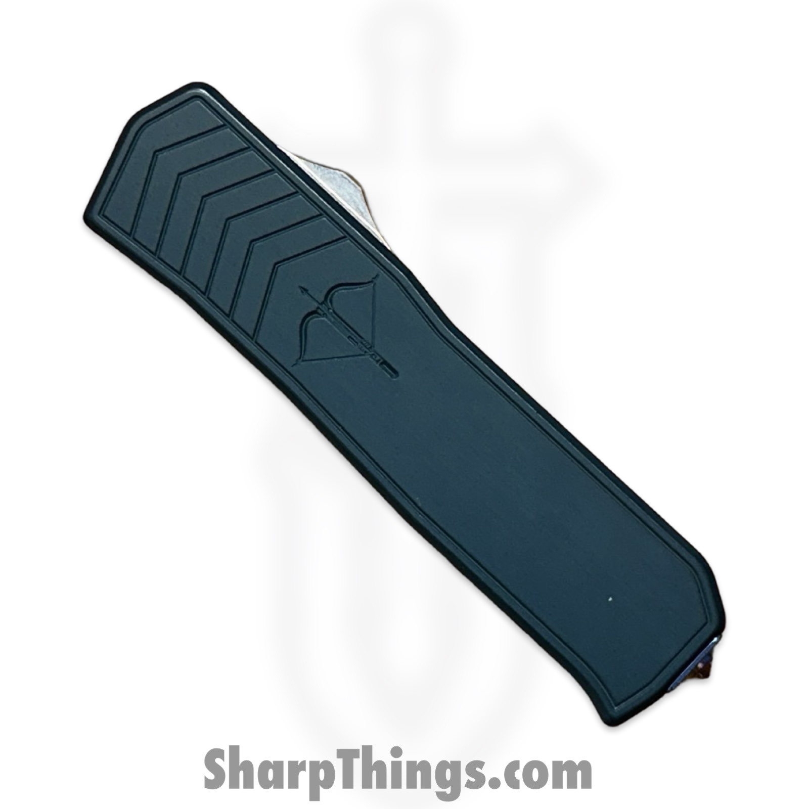 Medford Knife and Tool - 42625B - Merc 1 - OTF Auto - S45VN Tumbled Dagger - Aluminum - Blue - Image 4