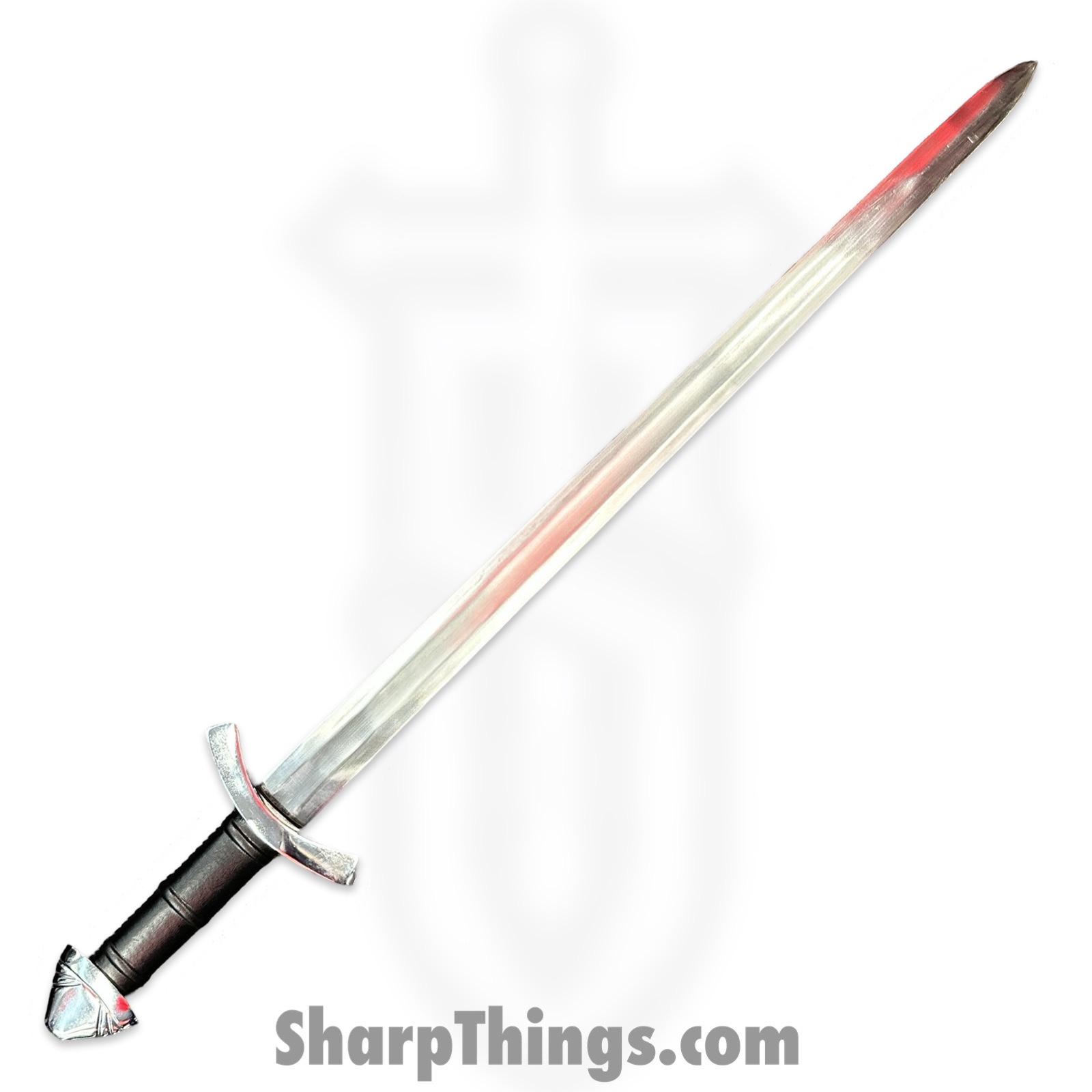 PTC - ICS-813 - U.S. Calvary Sabre - Fixed Blade Knife - Carbon Steel Polished Dagger - Leather Wrapped - Black Brass - Image 2