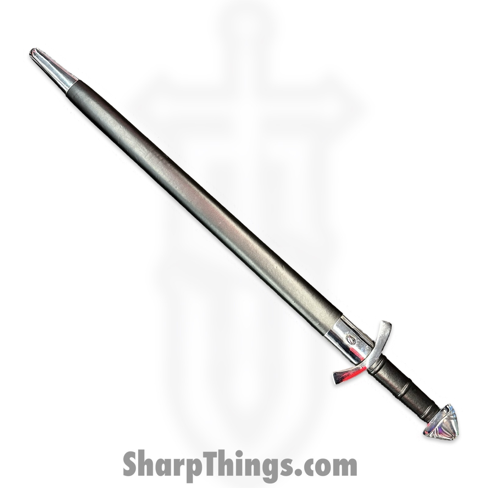 PTC - ICS-813 - U.S. Calvary Sabre - Fixed Blade Knife - Carbon Steel Polished Dagger - Leather Wrapped - Black Brass - Image 5