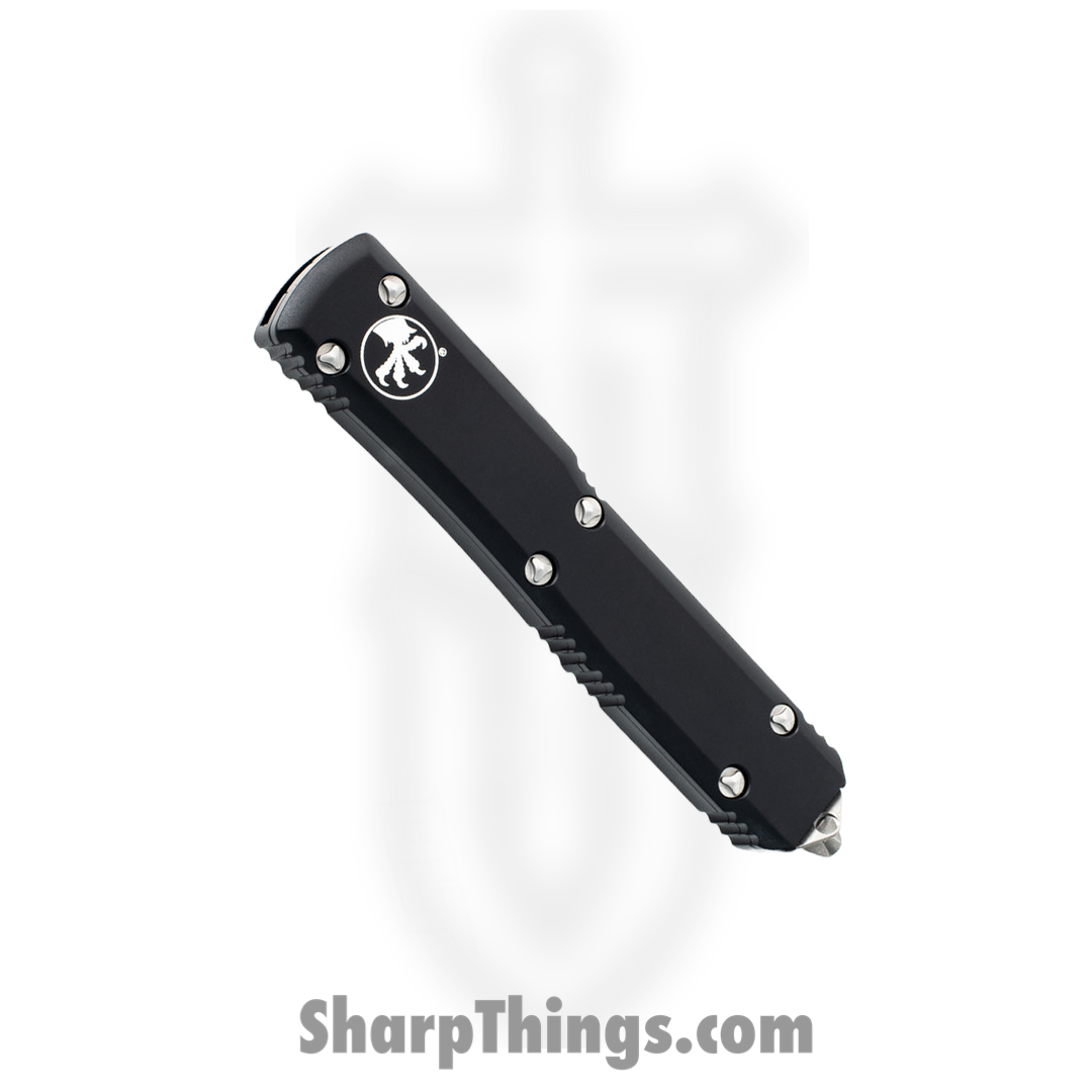 Microtech - 122-12AP - Ultratech - OTF Auto - Elmax, M390, 204P Apocalyptic Dagger - 6061-T6 Aluminum - Black - Image 11