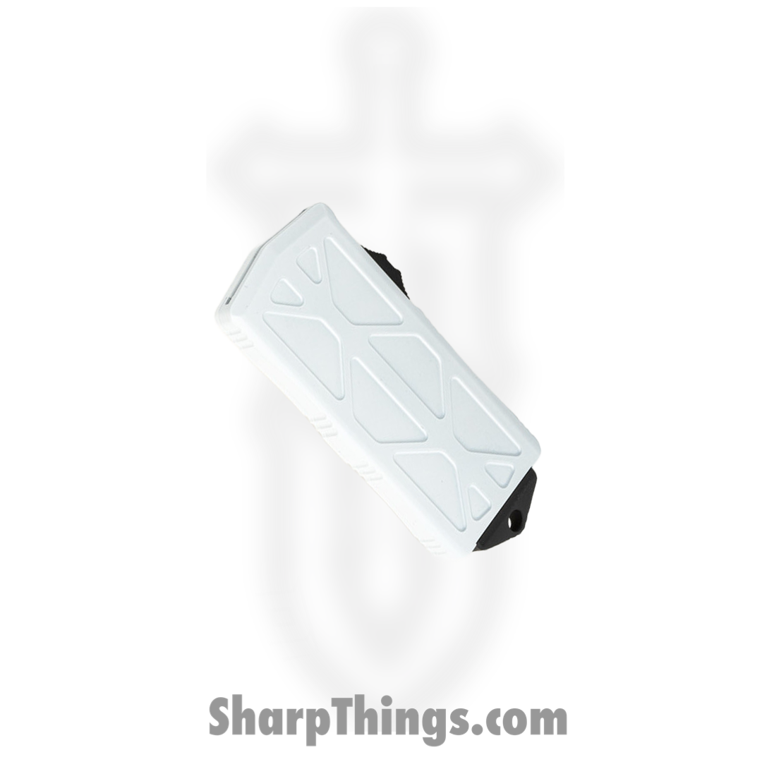 Microtech - 157-3ST - Stormtrooper Exocet Money Clip - OTF Auto - CTS-204P Coated Dagger - 6061-T6 Aluminum - White - Image 11