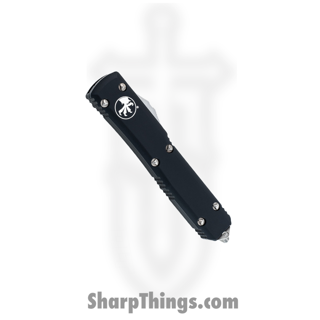 Microtech - 121-10AP - Ultratech - OTF Auto - Elmax, M390, 204P Apocalyptic Drop Point - 6061-T6 Aluminum - Black - Image 11