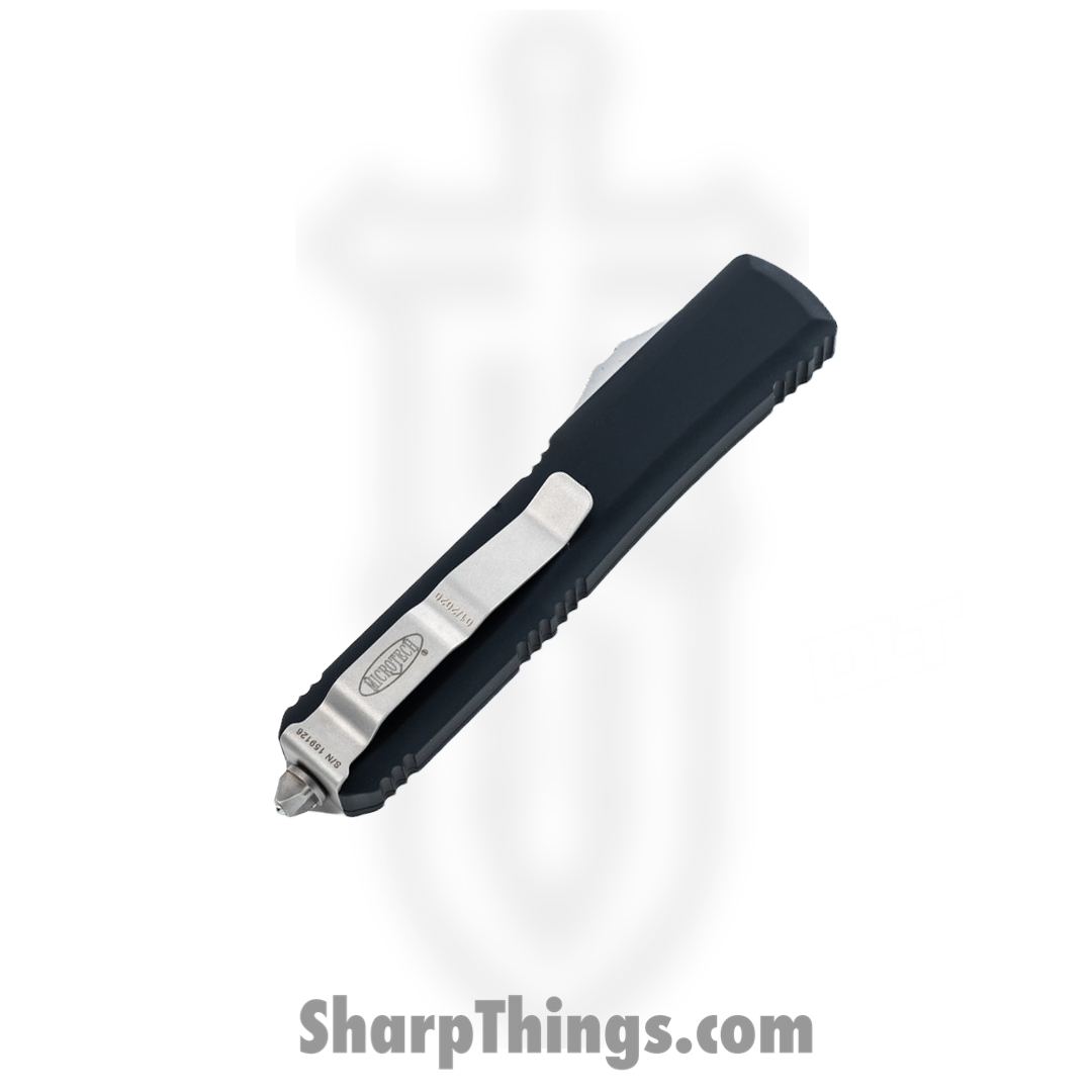 Microtech - 121-10AP - Ultratech - OTF Auto - Elmax, M390, 204P Apocalyptic Drop Point - 6061-T6 Aluminum - Black - Image 12