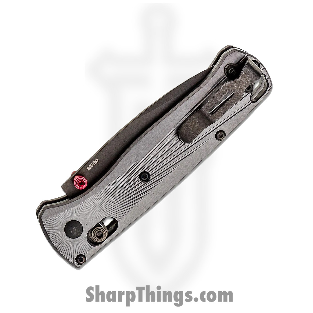 Benchmade - 535BK-4 - Bugout - Folding Knife - M390 Coated Drop Point - Aluminum - Black/Grey - Image 12